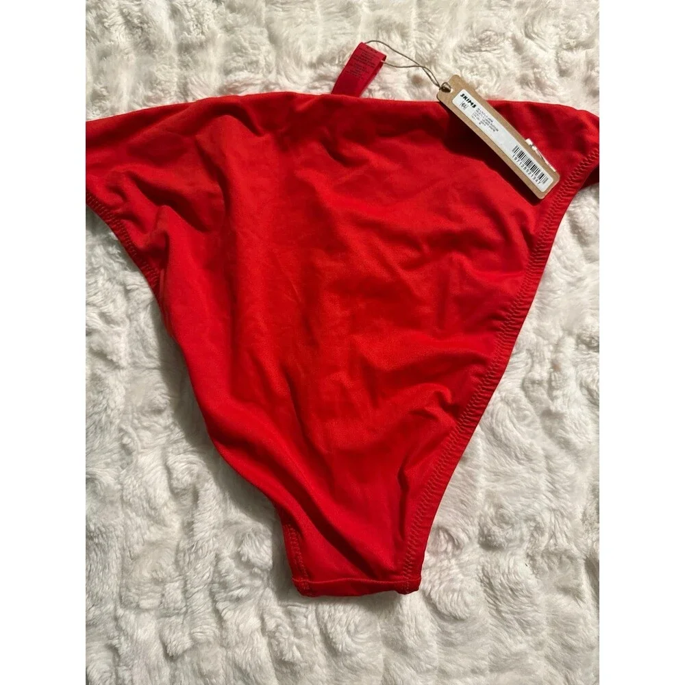 Skims Recycled high leg bikini bottom Ruby